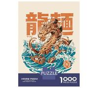 Jigsaw Puzzle for Adults 1000 Pieces Great Ramen Dragon Jigsaw Puzzle Relaxing Games Wall Decoration Difficult And Challenge 52x38cm/1000pcs