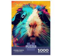 Jigsaw Puzzle for Adults 1000 Pieces Guinea Pig Colorful Jigsaw Puzzle Relaxing Games Difficult Challenge Unique Gifts for Birthday And Christmas 52x38cm/1000pcs