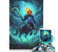 Jigsaw Puzzle for Adults 1000 Pieces Halloween Centaur with Pumpkin Head, Educational Games, Perfect Decoration, Every Piece Is Unique 50X75CM
