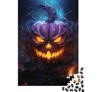 Jigsaw Puzzle for Adults 1000 Pieces Halloween Purple Jack-o'-lantern-2 Puzzles for Adults DIY Toys Perfect Decoration Birthday And Unique Gifts 52x38cm/1000pcs