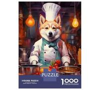 Jigsaw Puzzle for Adults 1000 Pieces, Haski Chef Cooks Artwork, Mindfulness Activity, Christmas Puzzle Collection, Precision Cut Pieces, 70x50cm/1000pcs