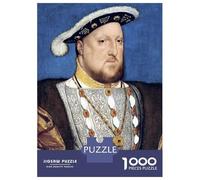 Jigsaw Puzzle for Adults 1000 Pieces Henry VIII Portrait Jigsaws for Adults Toy Wall Decor Improve Memory for Is Ideal As A Gift 52x38cm/1000pcs
