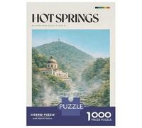Jigsaw Puzzle for Adults 1000 Pieces Hot Springs, Arkansas Vintage Puzzle for Adults Relax Games Perfect Decoration Difficult And Challenge 38x26cm/1000pcs