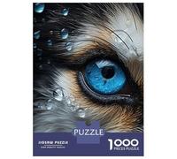 Jigsaw Puzzle for Adults 1000 Pieces Husky Eye Close Up Teenager Puzzles Fun Games Staycation Kill Time for Is Ideal As A Gift 52x38cm/1000pcs