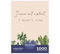 Jigsaw Puzzle for Adults 1000 Pieces I Love All Plants Jigsaw Puzzle Brain Teaser Game Stress Reliever Birthday And Unique Gifts 52x38cm/1000pcs