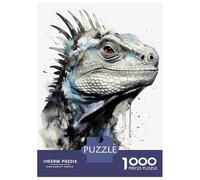 Jigsaw Puzzle for Adults 1000 Pieces Iguana Beauty Watercolor Jigsaws for Adults Toy Wall Decor Improve Memory for Is Ideal As A Gift 52x38cm/1000pcs