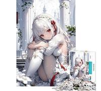 Jigsaw Puzzle for Adults 1000 Pieces Innocent Anime Girl Fun at Home Activities, Improve Memory Relax Games for Ages 14 And over (38x52cm)