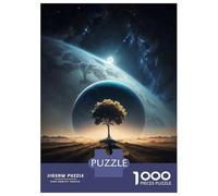 Jigsaw Puzzle for Adults 1000 Pieces, Interstellar Solitude Art Artwork, Stress Relief Activity, Gift for Adults, Durable Puzzle Pieces, 70x50cm/1000pcs