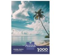 Jigsaw Puzzle for Adults 1000 Pieces Island Escape Ocean View Jigsaw Puzzle Relaxing Games Difficult Challenge Unique Gifts for Birthday And Christmas 38x26cm/1000pcs
