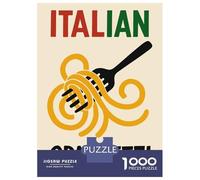 Jigsaw Puzzle for Adults 1000 Pieces, Italian Spaghetti Food Artwork, Relaxing Puzzle Experience, Seasonal Gift Choice, Premium Thick Cardboard, 70x50cm/1000pcs