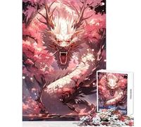 Jigsaw Puzzle for Adults 1000 Pieces Japanese Dragon Power DIY Toys Funny Gift Educational Game Improving Love between Couples Size 50x75cm