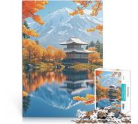 Jigsaw Puzzle for Adults 1000 Pieces Japanese Temple by Mountain Hands-on-Spiel Wunschliste mit dem Weihnachtsmann52x38cm