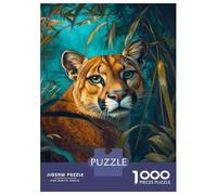 Jigsaw Puzzle for Adults 1000 Pieces Jungle Panther's Gaze -1 Jigsaws for Adults Toy Wall Decor Improve Memory for Is Ideal As A Gift 52x38cm/1000pcs