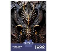 Jigsaw Puzzle for Adults 1000 Pieces King Monster Dragon Wings Jigsaw Puzzle Relax Games Precision Cutting Parent-child Interaction 38x26cm/1000pcs