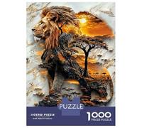 Jigsaw Puzzle for Adults 1000 Pieces King of The Savanna Puzzles for Adults Relax Games Pattern Assembly for Is Ideal As A Gift 70x50cm/1000pcs