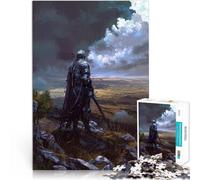 Jigsaw Puzzle for Adults 1000 Pieces Knight on a Hilltop Made of cardboard for and 14 years and over Play toys because it is ideal as a gift for the whole family。size：26x38cm/10.24x14.96inch