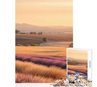 Jigsaw Puzzle for Adults 1000 Pieces Lavender Fields 1000 Piece Jigsaw Home Decoration Toys Great Gifts for Games But Fun And Humorous (38x52cm)