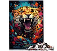 Jigsaw Puzzle for Adults 1000 Pieces leopard puzzle game 26x38cm is ideal as a gift for the whole family for for teenager Age 14 and Up