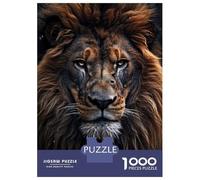 Jigsaw Puzzle for Adults 1000 Pieces Lion Closeup Face Jigsaw Puzzle Brain Teaser Game Stress Reliever Birthday And Unique Gifts 38x26cm/1000pcs