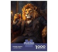 Jigsaw Puzzle for Adults 1000 Pieces Lion in Elegance-1 Jigsaws for Adults Toy Wall Decor Improve Memory for Is Ideal As A Gift 70x50cm/1000pcs