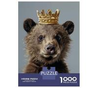 Jigsaw Puzzle for Adults 1000 Pieces Little King Bear Puzzles for Adults Relax Games Pattern Assembly for Is Ideal As A Gift 52x38cm/1000pcs