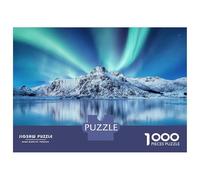 Jigsaw Puzzle for Adults 1000 Pieces, Lofoten Islands Norway Artwork, Premium Puzzle Challenge, Holiday Family Game, Premium Thick Cardboard, 70x50cm/1000pcs