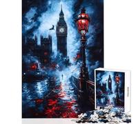 Jigsaw Puzzle for Adults 1000 Pieces London Fog ﹨uamp; Big Ben Toy Wall Decor Art Work Gift Educational Games Difficult And Challenge (Size 50x75cm)