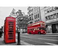 Jigsaw Puzzle for Adults 1000 Pieces London Telephone Box Bus Challenging Games for the Whole Family Home Decoration Gifts 38X52CM