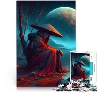 Jigsaw Puzzle for Adults 1000 Pieces Lonely Figure by the Water Entspannungsspiele Geeignet für die Schreibtischdekoration75x50cm