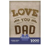 Jigsaw Puzzle for Adults 1000 Pieces Love You Dad Jigsaw for Adults Relax Games Hand Speed Race Difficult And Challenge 52x38cm/1000pcs