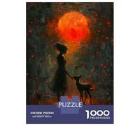 Jigsaw Puzzle for Adults 1000 Pieces Lovely Nature Sunset Teenager Puzzles Fun Games Staycation Kill Time for Is Ideal As A Gift 52x38cm/1000pcs