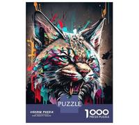 Jigsaw Puzzle for Adults 1000 Pieces LYNX Panorama Set Right 2 Jigsaws for Adults Toy Wall Decor Improve Memory for Is Ideal As A Gift 70x50cm/1000pcs