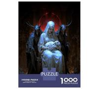 Jigsaw Puzzle for Adults 1000 Pieces Madonna with Lamb And Demons Jigsaw Puzzle Relaxing Games Difficult Challenge Unique Gifts for Birthday And Christmas 52x38cm/1000pcs