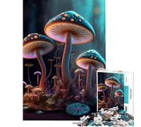 Jigsaw Puzzle for Adults 1000 Pieces Magic Mushrooms Addictive Toys to Cultivate Patience Impossible Game Analysis And Logic Birthday Gifts (Size 38x26cm)