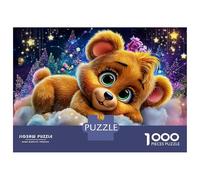 Jigsaw Puzzle for Adults 1000 Pieces Magical Cloud Teddy Bear Adult Jigsaw Puzzle Hands-on Game Pattern Assembly Unique Gifts for Birthday And Christmas 52x38cm/1000pcs
