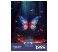 Jigsaw Puzzle for Adults 1000 Pieces Magical Forest Butterfly Jigsaws for Adults Toy Wall Decor Improve Memory for Is Ideal As A Gift 52x38cm/1000pcs