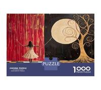 Jigsaw Puzzle for Adults 1000 Pieces Magical Moonlit Dance Jigsaw Puzzle Relaxing Games Wall Decoration Difficult And Challenge 38x26cm/1000pcs