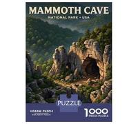 Jigsaw Puzzle for Adults 1000 Pieces, Mammoth Cave National Park Artwork, Stress Relief Activity, Winter Indoor Entertainment, Durable Puzzle Pieces, 70x50cm/1000pcs