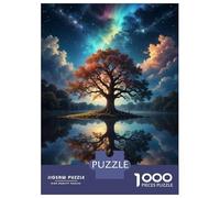 Jigsaw Puzzle for Adults 1000 Pieces Mirrored Tree Reflections Puzzle for Adults Relax Games Perfect Decoration Difficult And Challenge 38x26cm/1000pcs