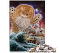 Jigsaw Puzzle for Adults 1000 Pieces Monster Titan Cat Kraken Educational Games Home Decoration Puzzle 26x38cm Train your brain and hands