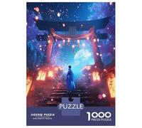 Jigsaw Puzzle for Adults 1000 Pieces Moonlit Geisha Torii Gate Teenager Puzzles Fun Games Staycation Kill Time for Is Ideal As A Gift 70x50cm/1000pcs