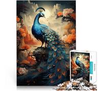 Jigsaw Puzzle for Adults 1000 Pieces Mountain Dreams Peacock Lernspiele Einzigartige Geburtstags- und Geschenkideen38x26cm