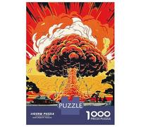 Jigsaw Puzzle for Adults 1000 Pieces Mushroom Bomb Jigsaw Puzzle Brain Teaser Game Stress Reliever Birthday And Unique Gifts 38x26cm/1000pcs