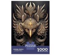 Jigsaw Puzzle for Adults 1000 Pieces Mystic Golden God Phoenix Jigsaw Puzzle Relax Games Precision Cutting Parent-child Interaction 38x26cm/1000pcs