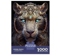 Jigsaw Puzzle for Adults 1000 Pieces Mystical God Leopard Teenager Puzzles Fun Games Staycation Kill Time for Is Ideal As A Gift 38x26cm/1000pcs