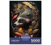 Jigsaw Puzzle for Adults 1000 Pieces Myth Badger Wild Animal Jigsaw Puzzle Relaxing Games Difficult Challenge Unique Gifts for Birthday And Christmas 52x38cm/1000pcs