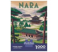 Jigsaw Puzzle for Adults 1000 Pieces, Nara Japan Travel Artwork, Mindfulness Activity, Winter Indoor Entertainment, Premium Puzzle Pieces, 70x50cm/1000pcs