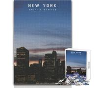Jigsaw Puzzle for Adults 1000 Pieces New York Beautiful Design Game A Work of Art Gift For Birthdays Size 50x75cm