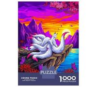 Jigsaw Puzzle for Adults 1000 Pieces Nine-Tailed Fox by The Water Puzzles for Adults DIY Toys Perfect Decoration Birthday And Unique Gifts 70x50cm/1000pcs