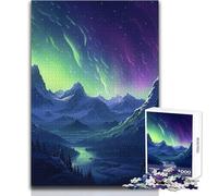 Jigsaw Puzzle for Adults 1000 Pieces North Pole Pixel Art Beautiful Design Game A Work of Art Gift For Birthdays Size 38x52cm